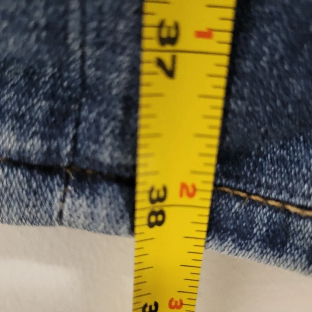 True Religion Ricky Relaxed Straight Fit Flap Denim Blue Jeans Size 38 Mexico